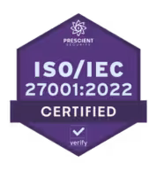 ISO 27001:2022 Certified
