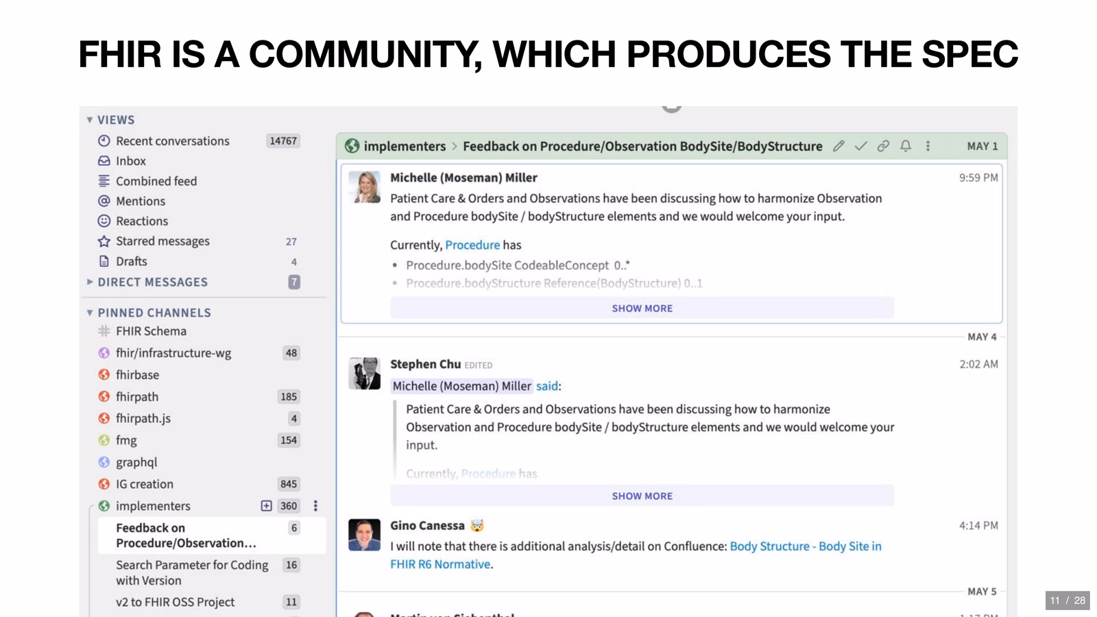 FHIR Zulip community — implementers feed