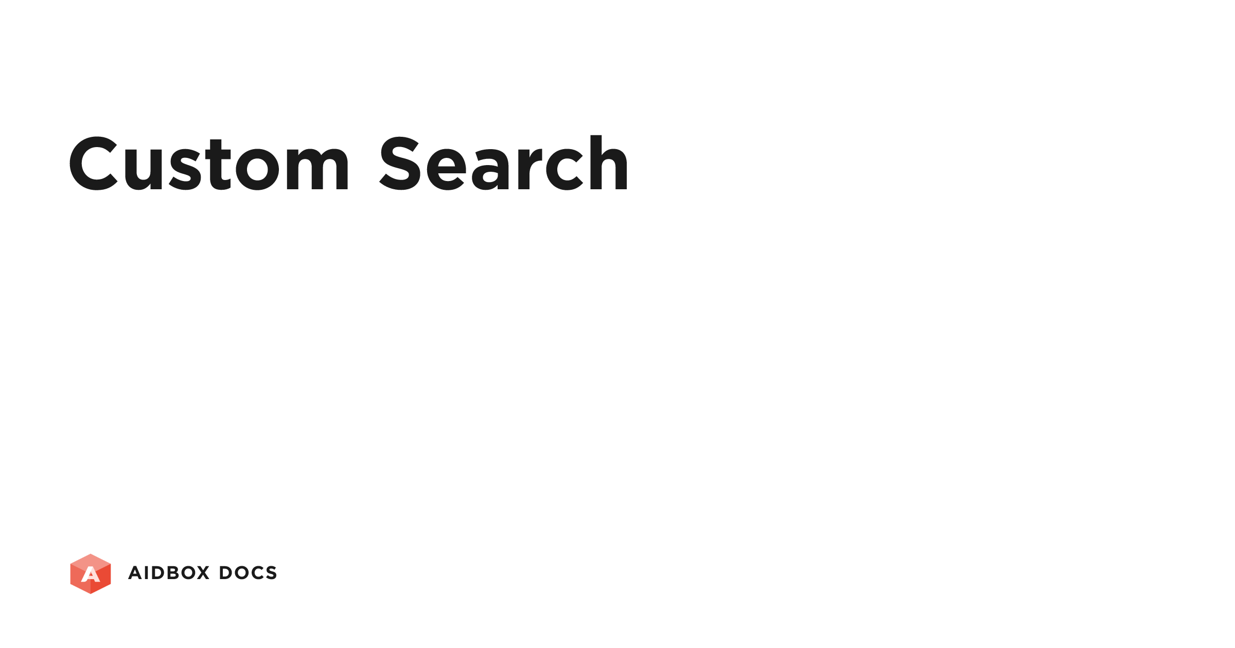 Custom Search | Aidbox Docs