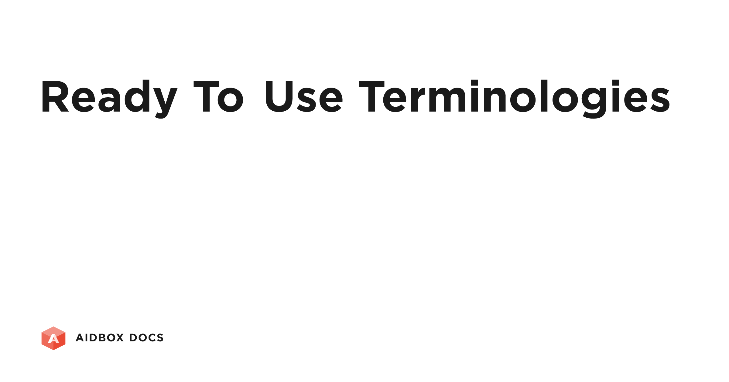 Ready-to-use terminologies (deprecated) | Aidbox Docs