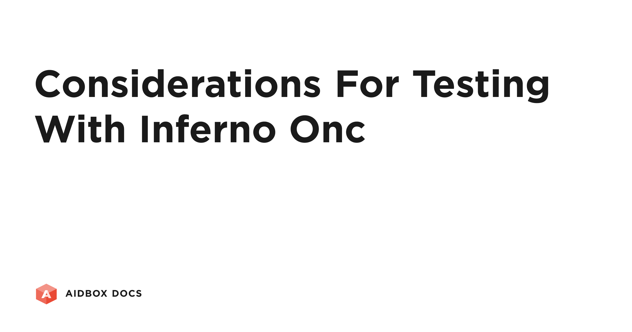 Considerations for Testing with Inferno ONC | Aidbox Docs