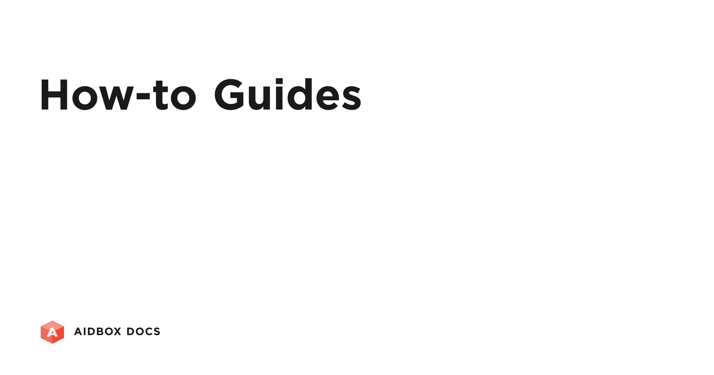 How-to Guides | Aidbox Docs