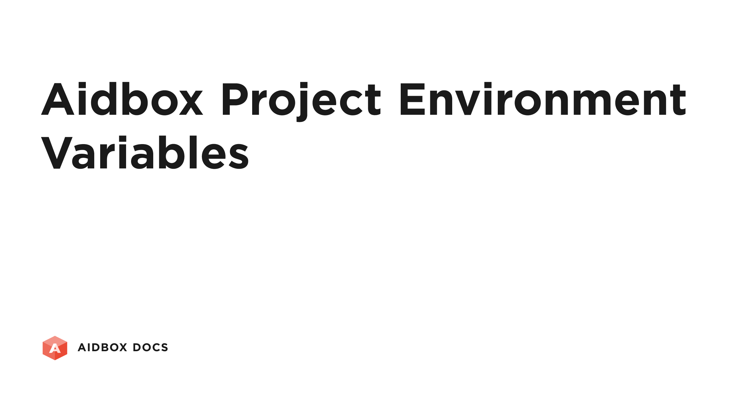 Aidbox Configuration Project Reference