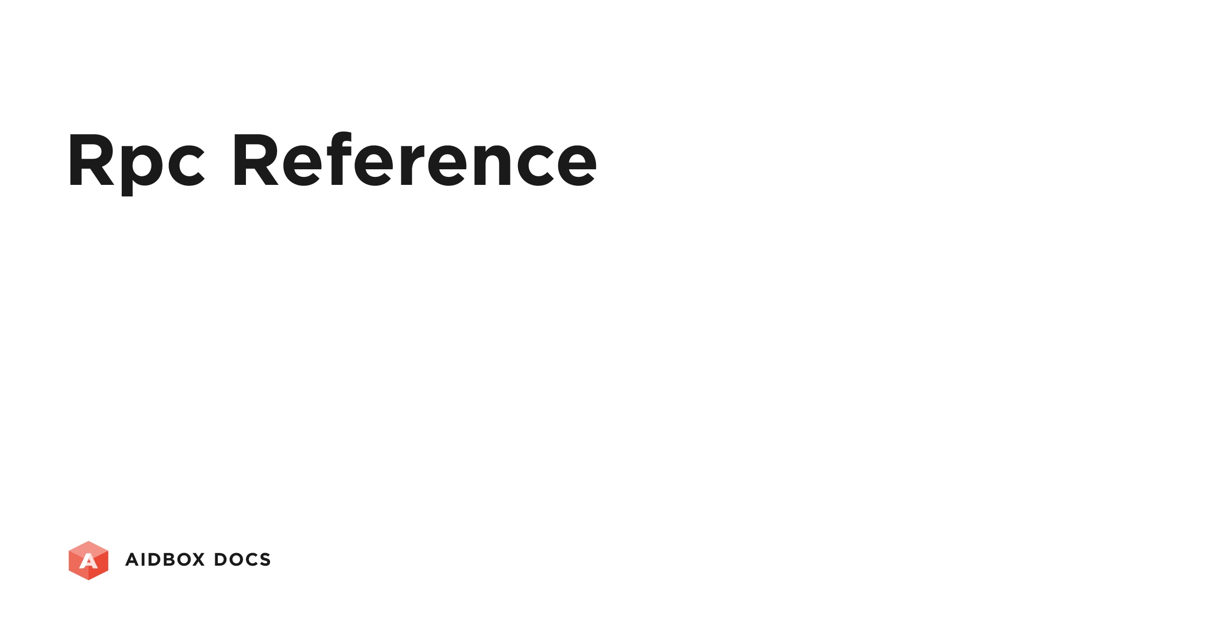 RPC Reference | Aidbox Docs