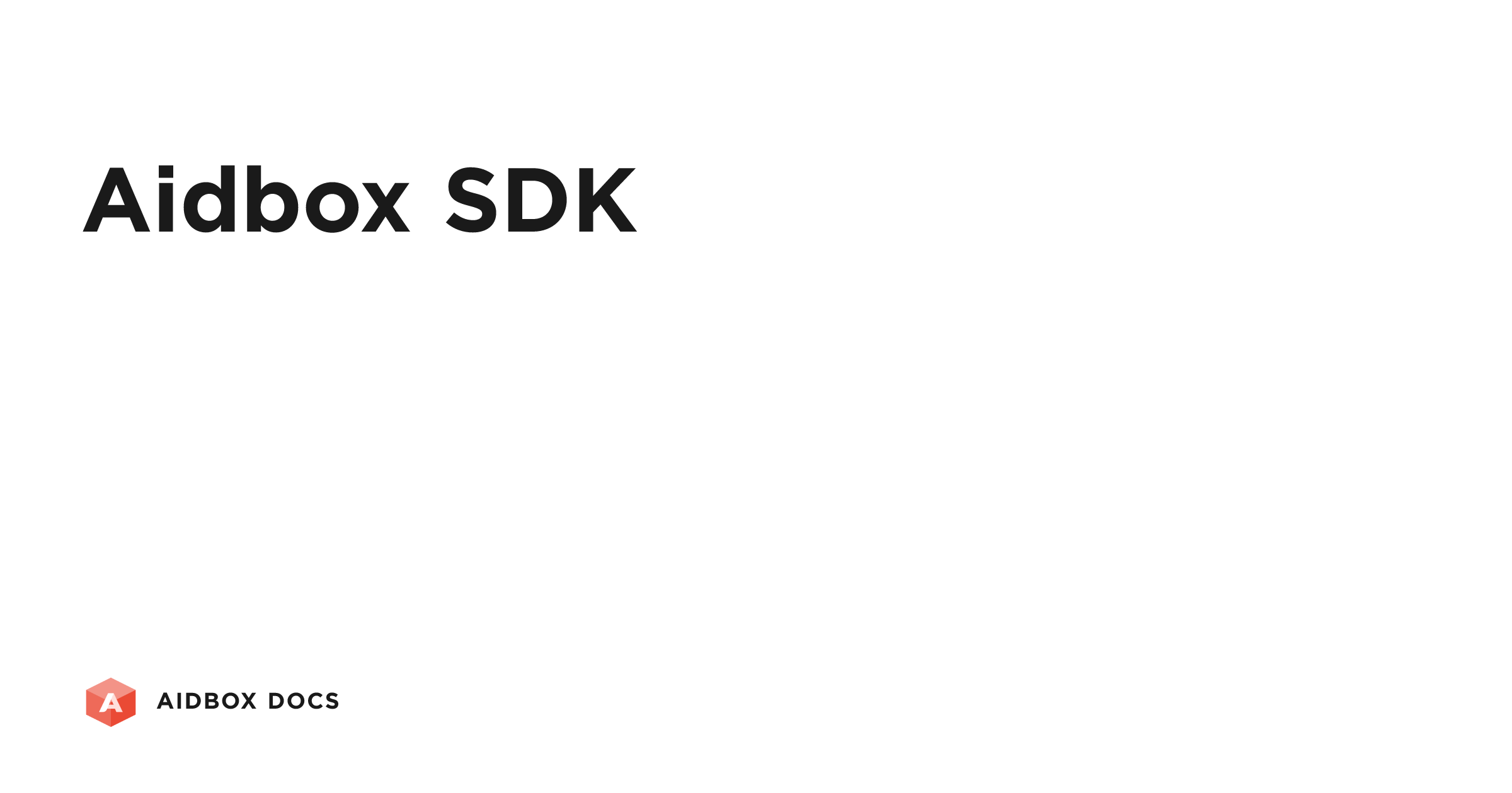 Aidbox SDK | Aidbox Docs