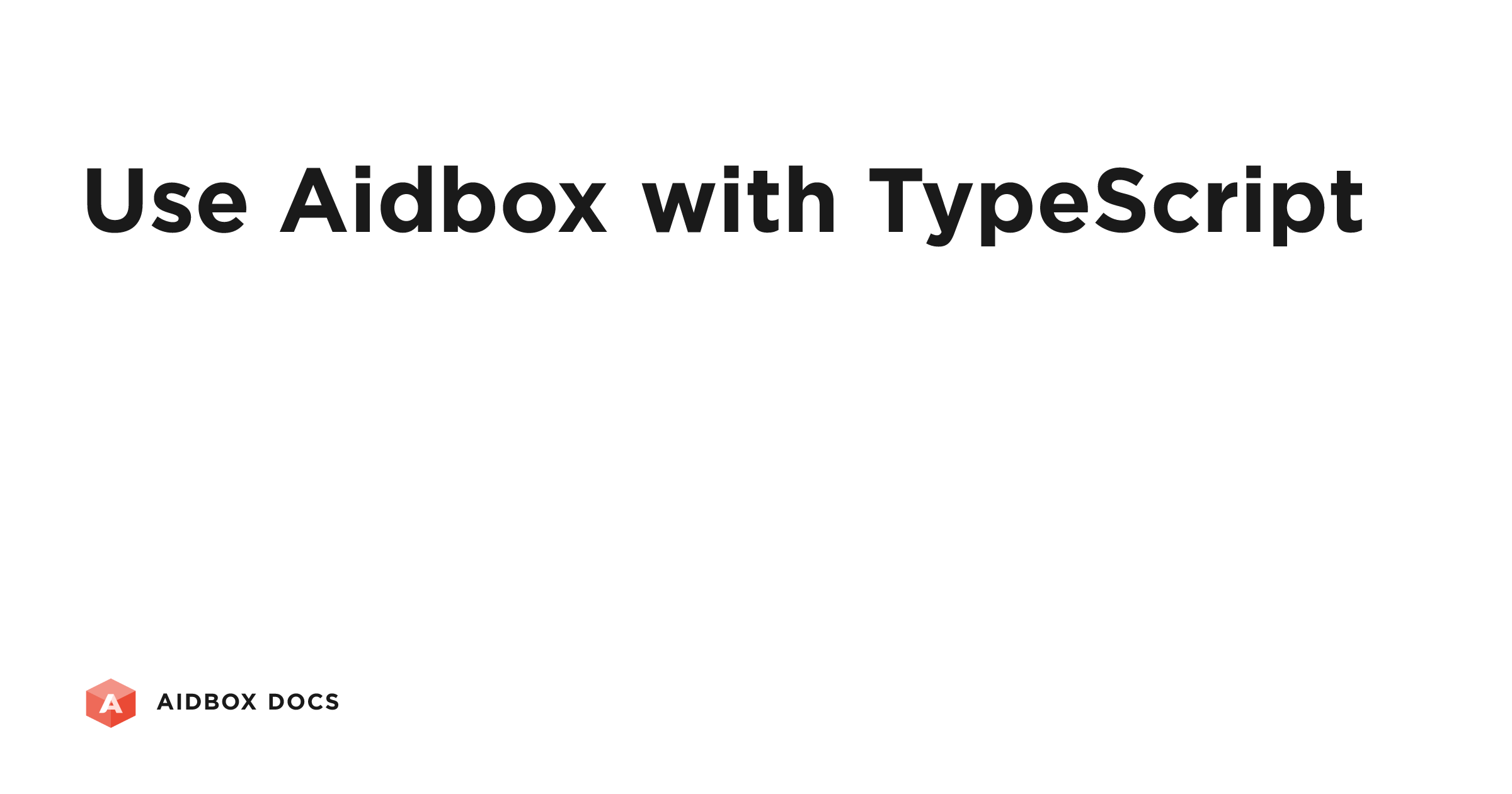 Use Aidbox with TypeScript | Aidbox Docs