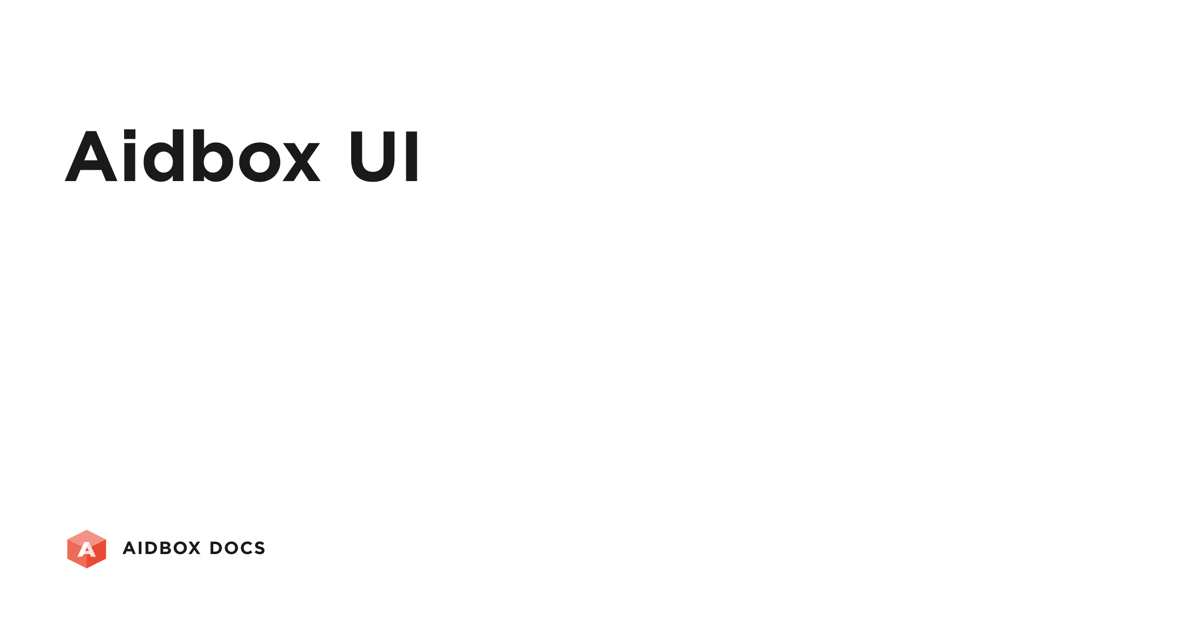 Aidbox UI | Aidbox Docs