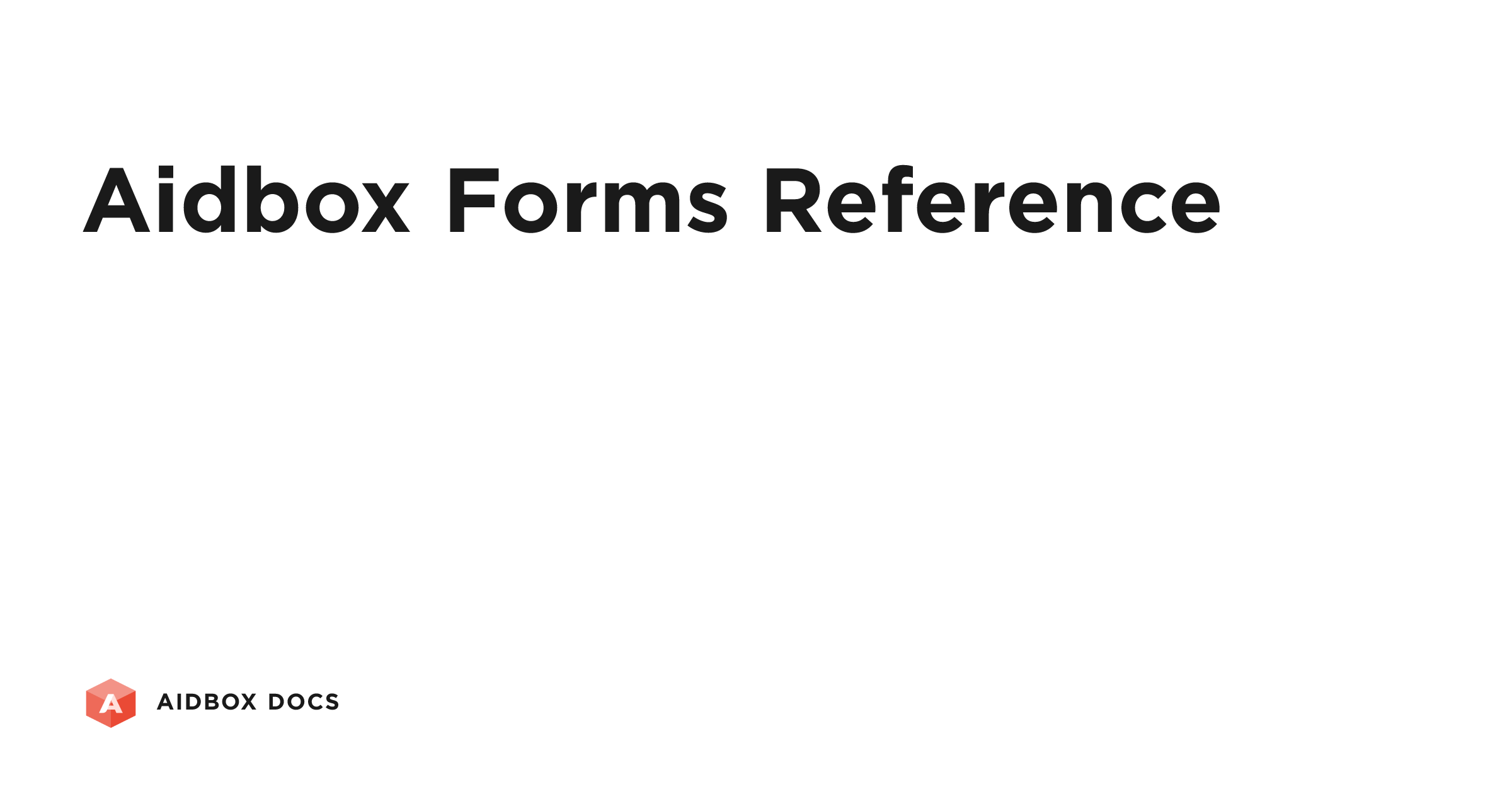 Aidbox Forms Reference
