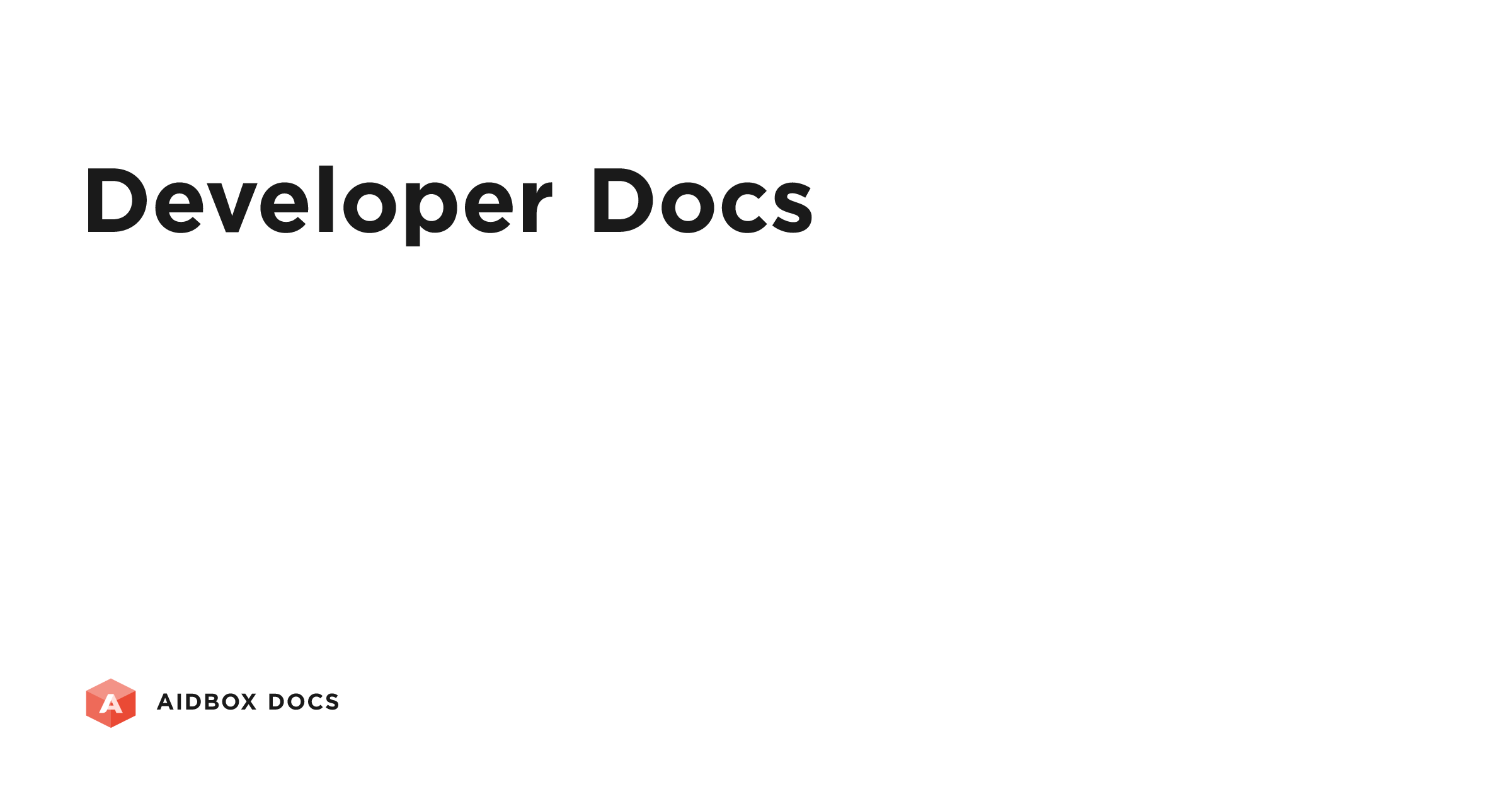 Developer Docs | Aidbox Docs