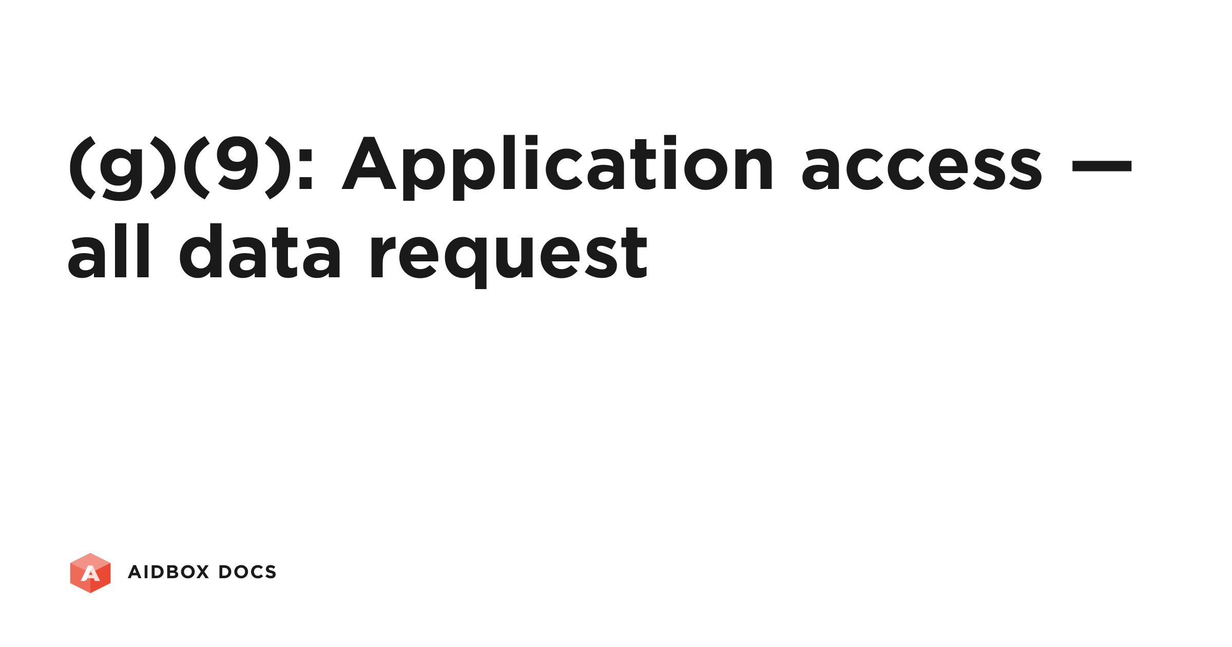 (g)(9): Application access — all data request | Aidbox Docs
