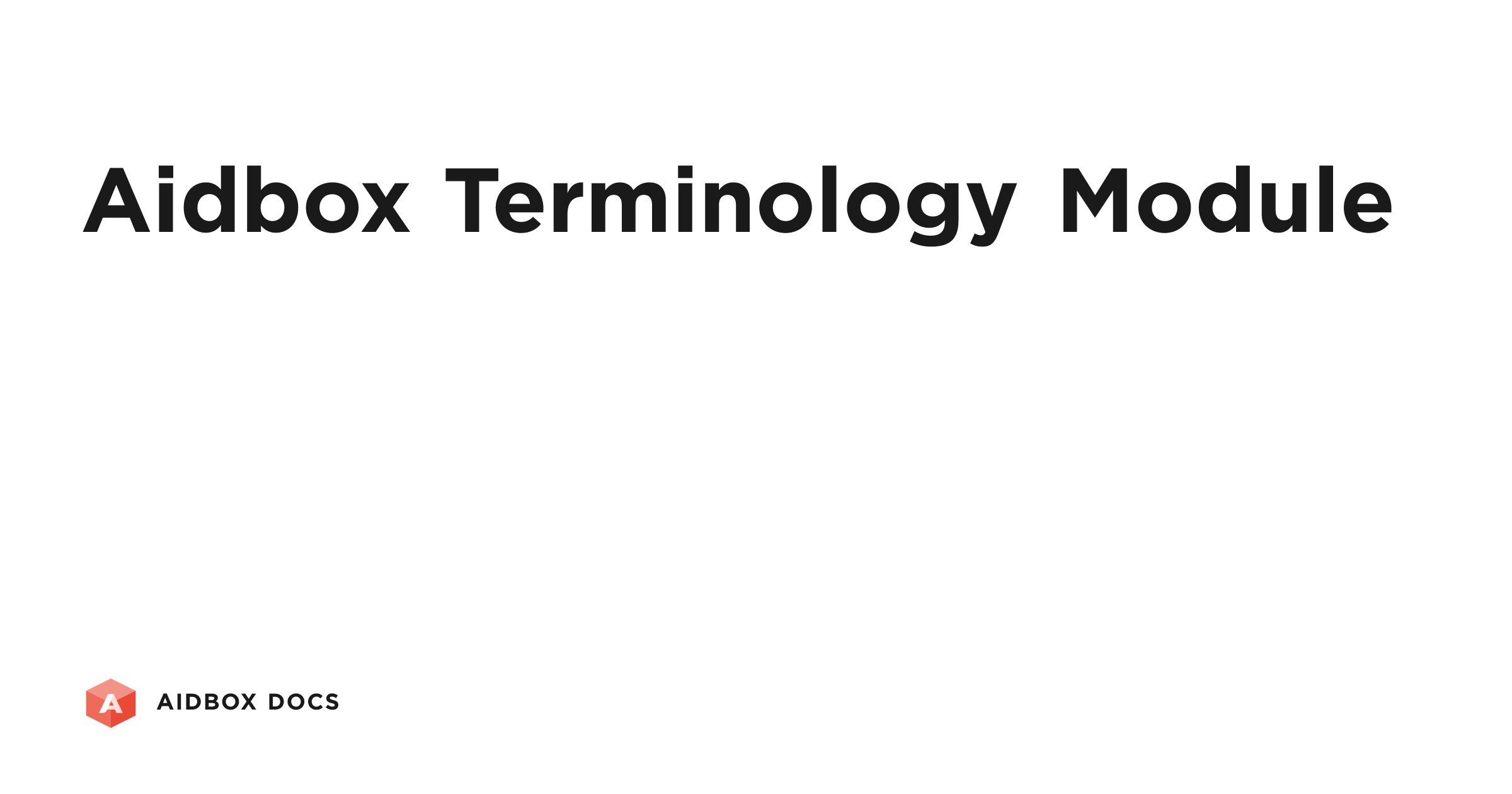 Aidbox Terminology Module