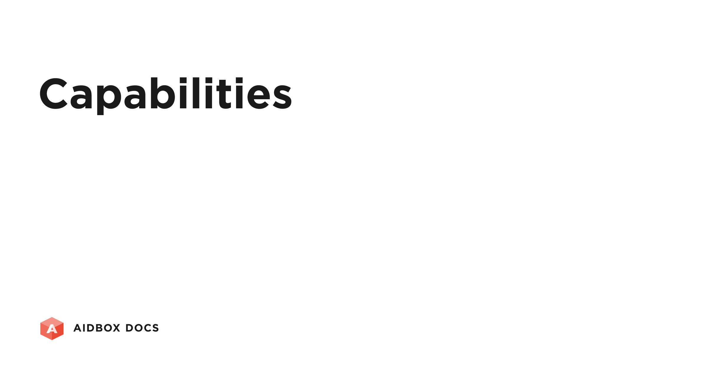 Capability Box Capabilities | Aidbox Docs