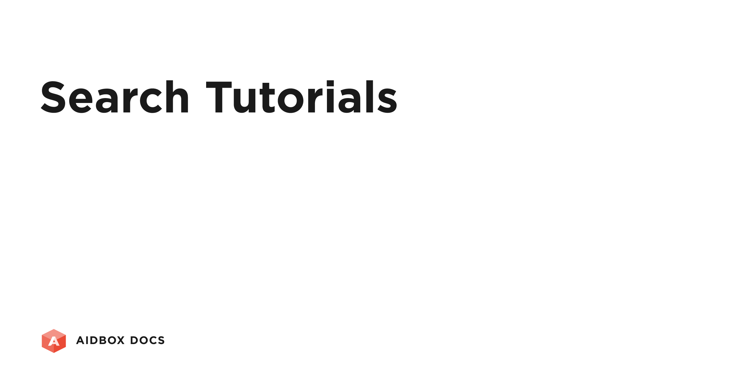 Search Tutorials | Aidbox Docs