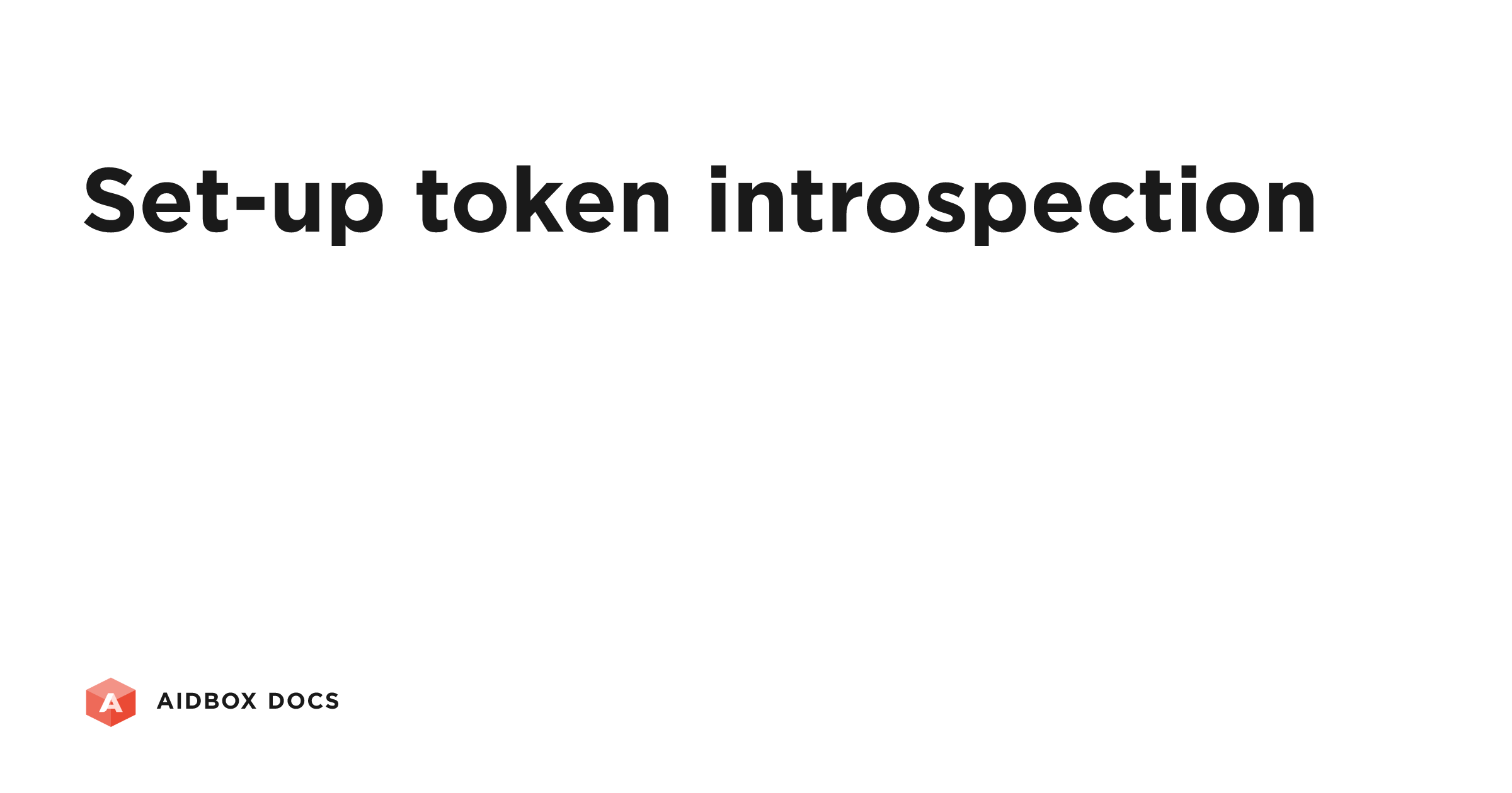 Set-up token introspection | Aidbox Docs