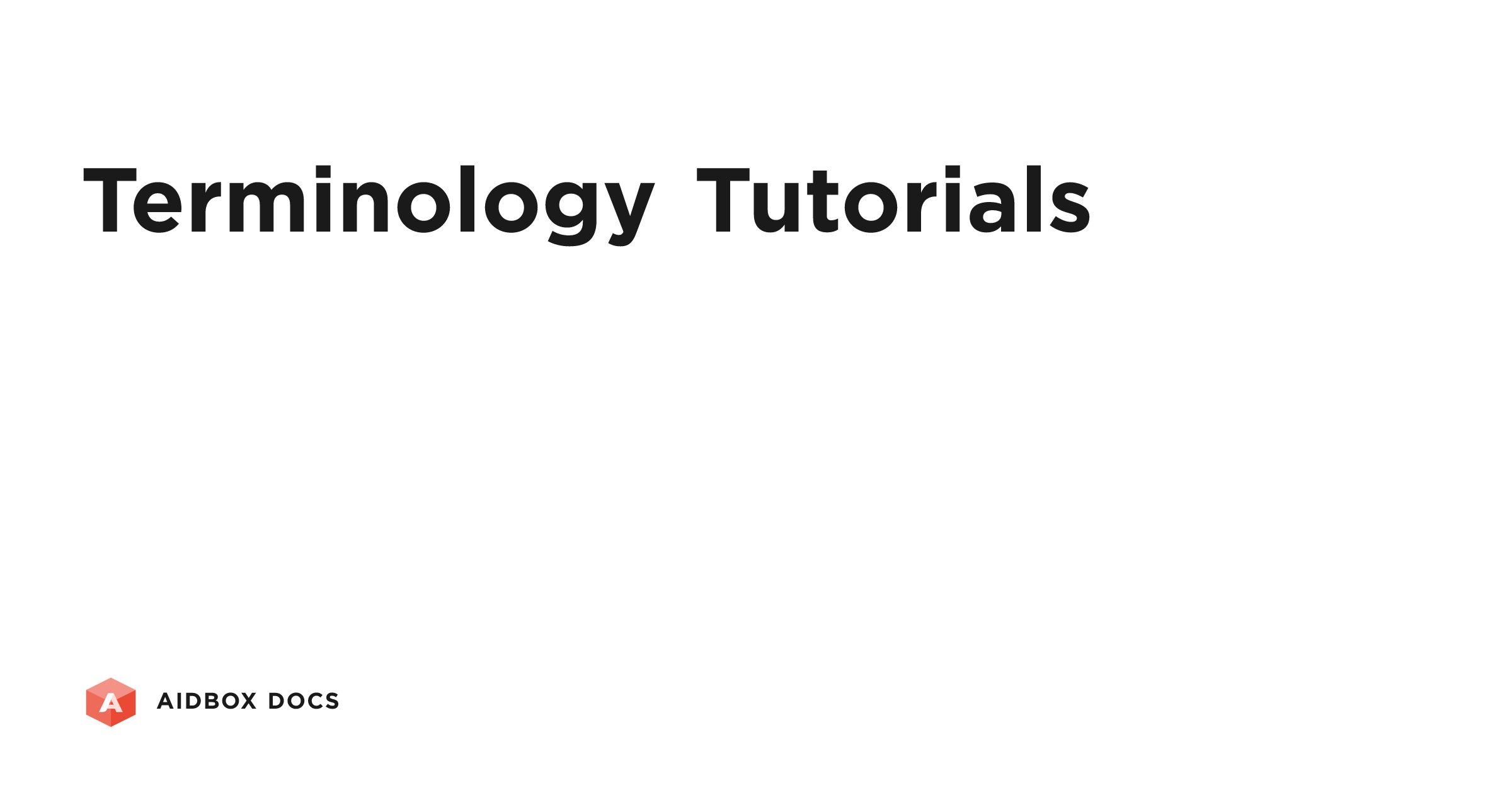 Terminology Tutorials | Aidbox Docs