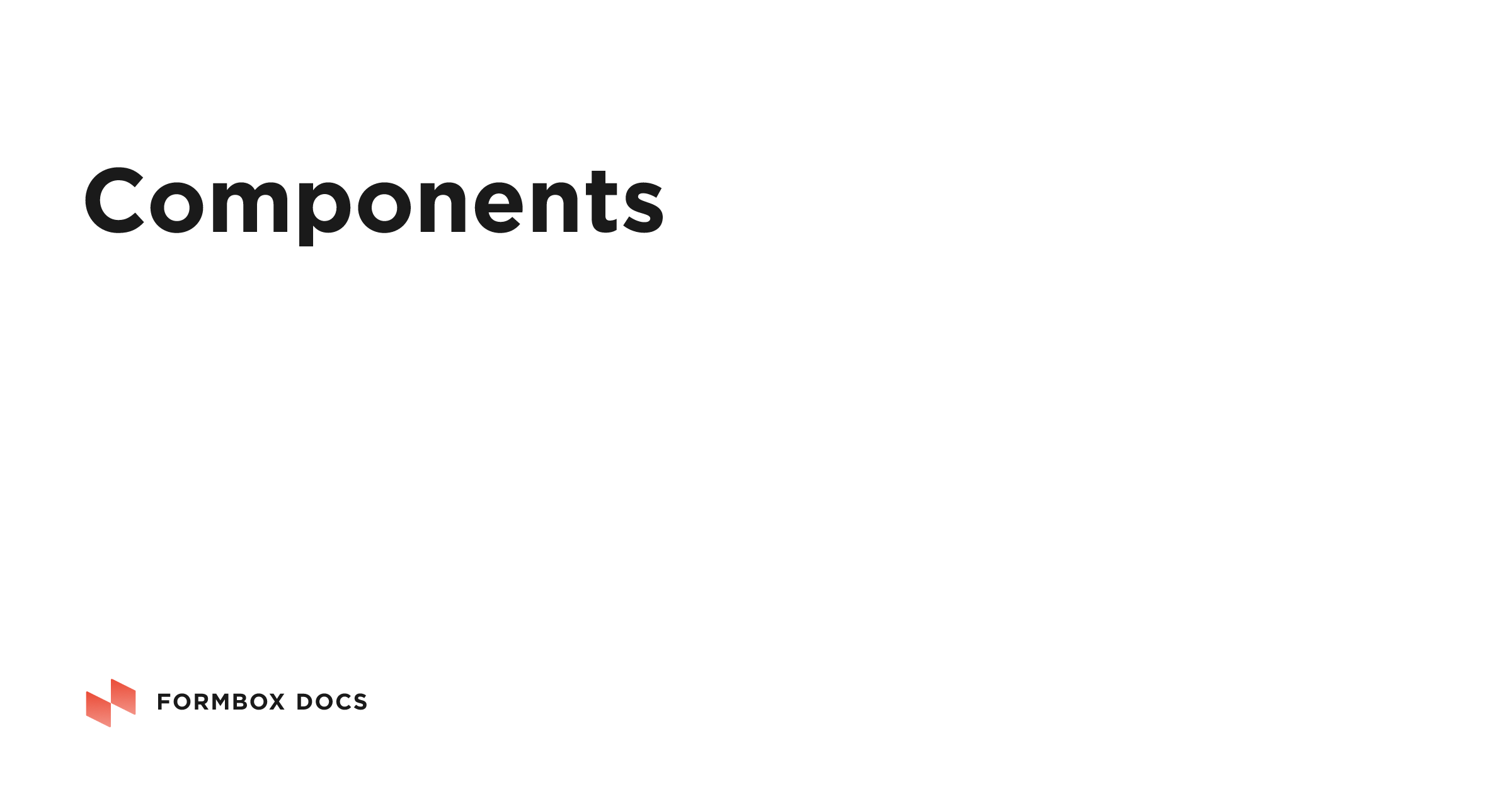 Components | Formbox Docs