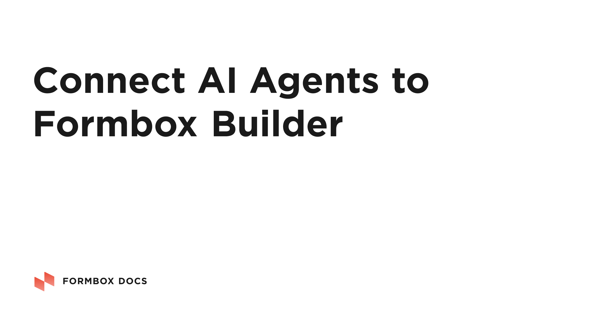 Connect AI Agents to Formbox Builder | Formbox Docs