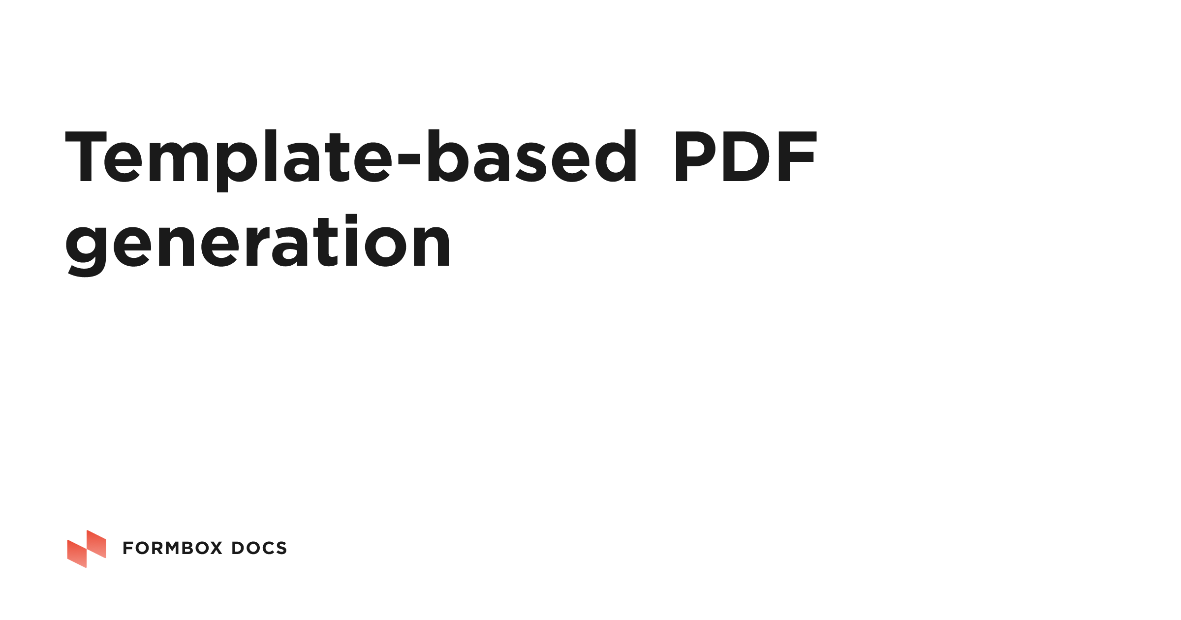 Template-based PDF generation | Formbox Docs
