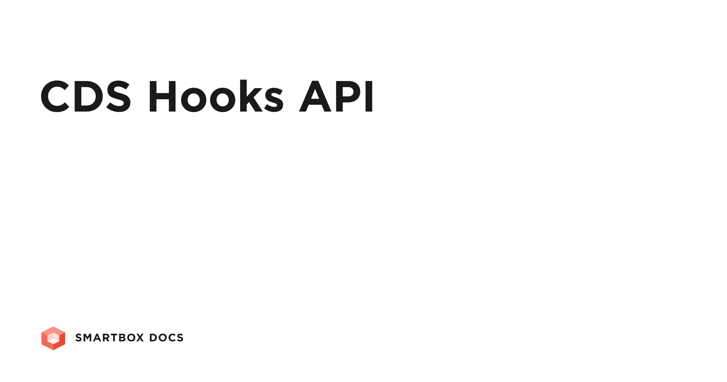 CDS Hooks API | Smartbox Docs
