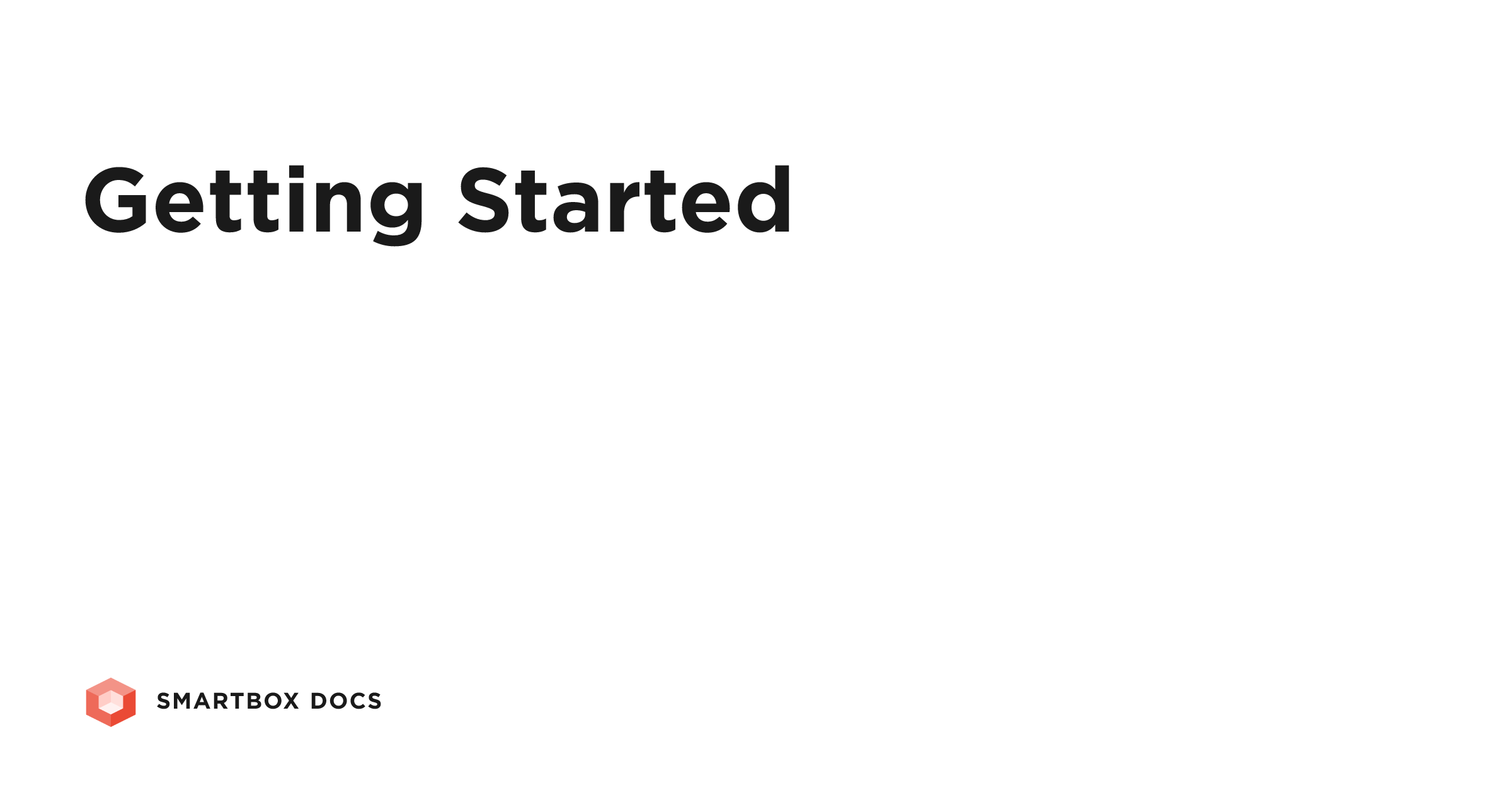 Getting Started | Smartbox Docs